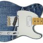Guitar Skin 3D Denim Blue Jeans Theme Body Wrap Vinyl Sticker Decal