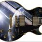 Saturn Fun Grey Light Blue White Rings Guitar Skin