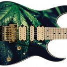 Guitar Skin 420 Sticky Green leaf Bud Weed MJ THC Wrap Vinyl Sticker Decal B