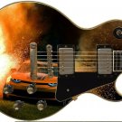 Sticka Steves Guitar Skin Wrap Reface Bumble bee Camaro Amber Flames GS 344
