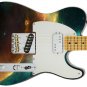 Is There Love In Space Green Yellow Guitar Skin