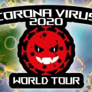 STOP COVID Virus FUNNY WORLD TOUR Sign STICKER HUMOR DECALS A STOP COVID Virus FUNNY WORLD TOUR Sign STICKER HUMOR DECALS A