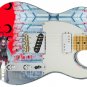 Guitar Skin Anime Girl detention school desks moon vinyl sticker decal GS 011