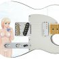 Guitar Skin Anime Girl Sexy Blond Bikini Bust Fantasy vinyl sticker decal GS 012