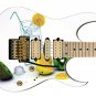 Guitar Skin Lemon Kiwi Fresh Glass Water Ice Cubes vinyl sticker decal GS 083