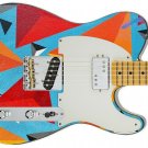 Guitar Colorful Triangle Prism Cool Art Theme Body Wrap Vinyl Sticker Decal