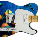 Guitar Skin Clementine Orange Yummy Fruit Theme Body Wrap Vinyl Sticker Decal