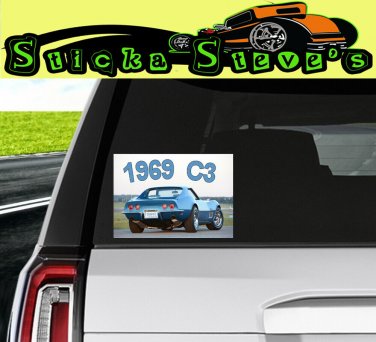 Corvette 1969 C3 Chevrolet Cool Vinyl Sticker Decal