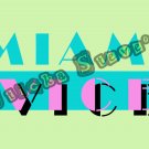 Miami Vice 1980's Cool 80's USA Vinyl Sticker Decal Miami Vice 1980's Cool 80's USA Vinyl Sticker Decal