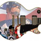 Guitar Skin Captain America USA Shield Justice vinyl sticker decal GS 032 Guitar Skin Captain America USA Shield Justice vinyl sticker decal GS 032