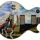 Guitar Skin Forever Knight Armor Horse Flag Battle vinyl sticker decal GS 062