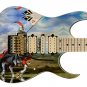 Guitar Skin Forever Knight Armor Horse Flag Battle vinyl sticker decal GS 062