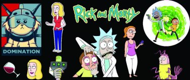 Rick And Morty 10 Pcs Vinyl Sticker Lot Assorted Decals A