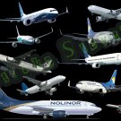 10 Commercial Passenger Airplane Vinyl Sticker Decals