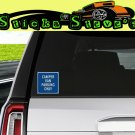 Camper Van Only Vinyl Blue Sticker Decal