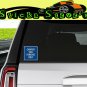 Camper Van Only Vinyl Blue Sticker Decal