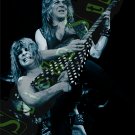 1980's Ozzy N Randy Super Retro Cool Rock 80's Vinyl Sticker Decal blue hue