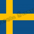 Sweden Flag Vinyl Sticker Decal