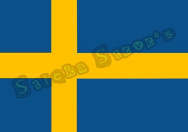 Sweden Flag Vinyl Sticker Decal