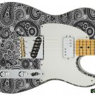 097 Righty Electric Guitar Skin Dark Paisley Nights
