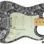 097 Righty Electric Guitar Skin Dark Paisley Nights