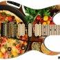 Guitar Skin Axe Wrap Re-skin DIY Righty Electric Fresh Pizza Face 020