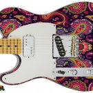 088 Lefty Electric Guitar Skin Paisley Cool