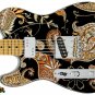 091 Lefty Electric Guitar Skin Traditional Paisley