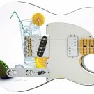 Guitar Skin Axe Wrap Re-skin Vinyl  Lemon Kiwi Fresh Glass Water Ice Cubes GS083
