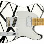 Guitar Skin Axe Wrap Re-skin Hard Rock Metal Guitar God Black White Stripes V13