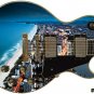 071 Righty Electric Guitar Skin Miami Vice Nights