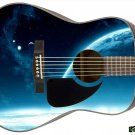 074 Righty Acoustic Guitar Skin Galaxy Blue