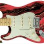 183 Lefty Electric Guitar Skin Bowling Ball Marble Strat Style 1980's