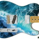 Guitar Skin Axe Wrap Re-skin Vinyl Decal DIY Righty Electric Ocean Blue Love 024