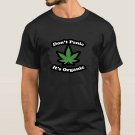 Don't Panic it's Organic Weed Green 420 Smoke Black T-shirt 7006