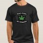 Don't Panic it's Organic Weed Green 420 Smoke Black T-shirt 7006