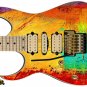 075 Lefty Electric Guitar Skin Pastel Oil Paint Fall