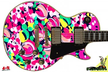 093 Lefty Electric Guitar Skin Spring Bloom