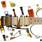 197 Righty Electric Guitar Skin Tequila Tres Agaves