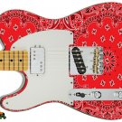 114 Lefty Electric Guitar Skin Red Bandana II