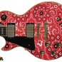 116 Lefty Electric Guitar Skin Bandana Red Close Up