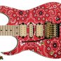 116 Lefty Electric Guitar Skin Bandana Red Close Up