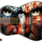 Guitar Skin Axe Wrap Re-skin Vinyl Decal Lefty Acoustic Guitar Wolverine USA 002 Guitar Skin Axe Wrap Re-skin Vinyl Decal Lefty Acoustic Guitar Wolverine USA 002