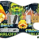 Guitar Skin Axe Wrap Re-skin Vinyl Decal DIY Bride of Frankenstein Right handed