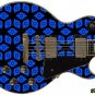 109 Righty Electric Guitar Skin Blue Space Galaxy Invaders
