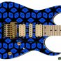 109 Righty Electric Guitar Skin Blue Space Galaxy Invaders