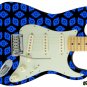 109 Righty Electric Guitar Skin Blue Space Galaxy Invaders