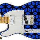 109 Lefty Electric Guitar Skin Blue Space Galaxy Invaders