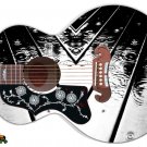 068 Lefty Jumbo Acoustic Guitar Skin Angled Deck Rain