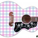 103 Righty Jumbo Acoustic Guitar Skin Plaid T-shirt Favorite